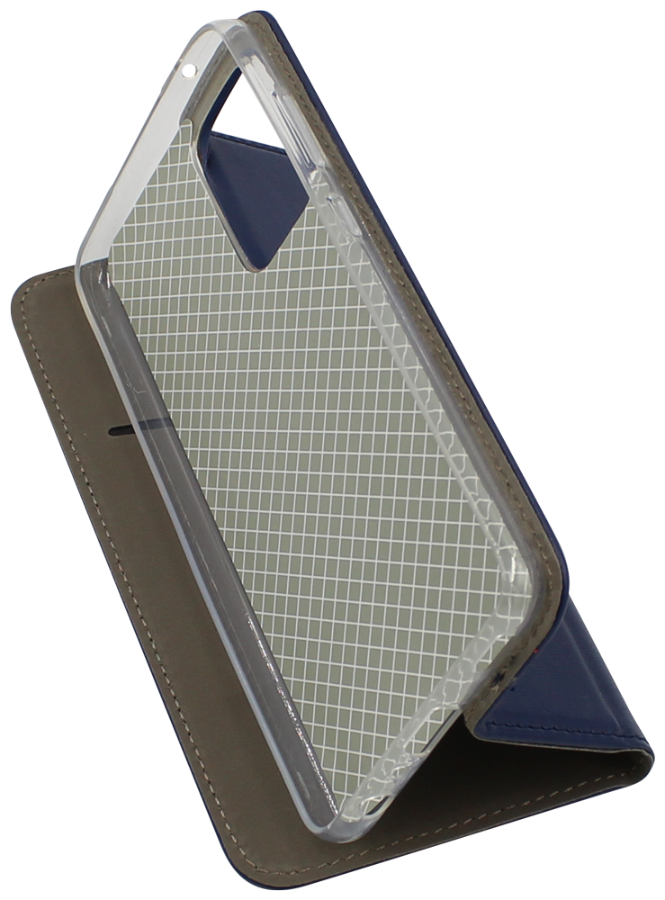 Samsung Galaxy A52 5G (SM-A526F) oldalra nyíló flipes bőrtok asztali tartó funkciós sötétkék