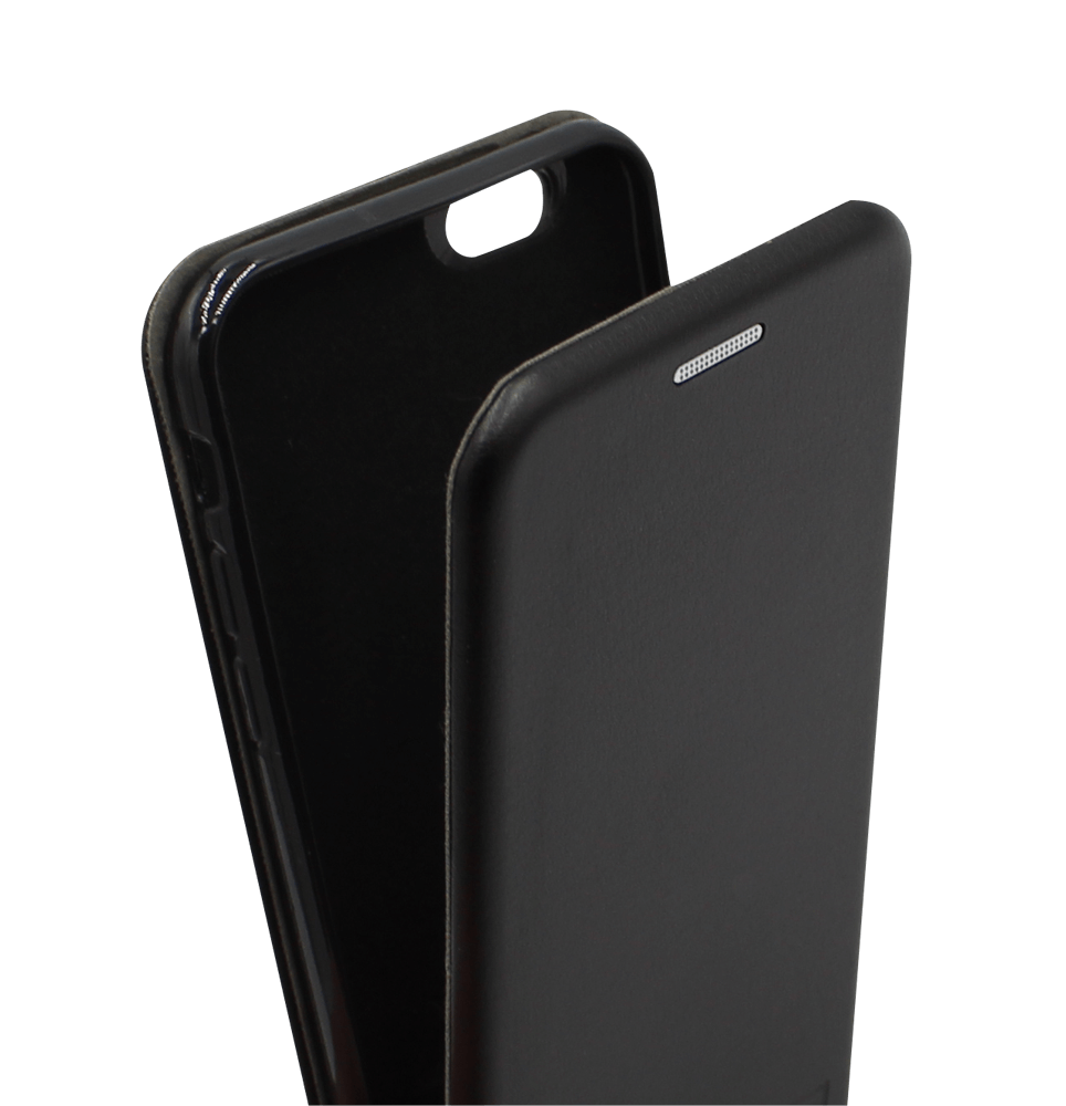 Apple iPhone 6 lenyíló mágneses flipes bőrtok prémium minőség fekete