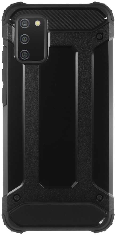 Samsung Galaxy A03s (SM-A037F) ütésálló tok légpárnás sarkas, hibrid Forcell Armor fekete