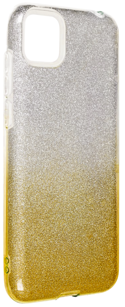 Samsung Galaxy M02 (SM-M022F) szilikon tok csillogó hátlap arany/ezüst