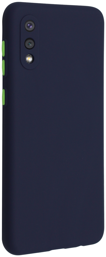 Samsung Galaxy M02 (SM-M022F) szilikon tok matt sötétkék