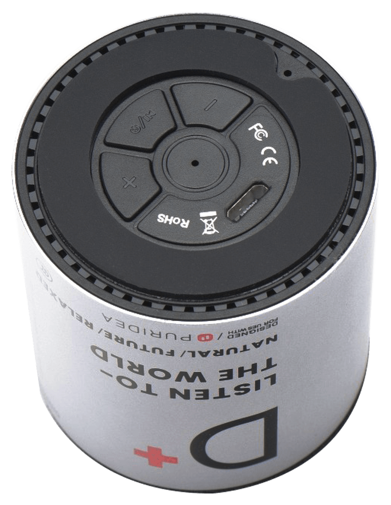 Motorola One Vision kompatibilis bluetooth hangszóró Puridea ezüst