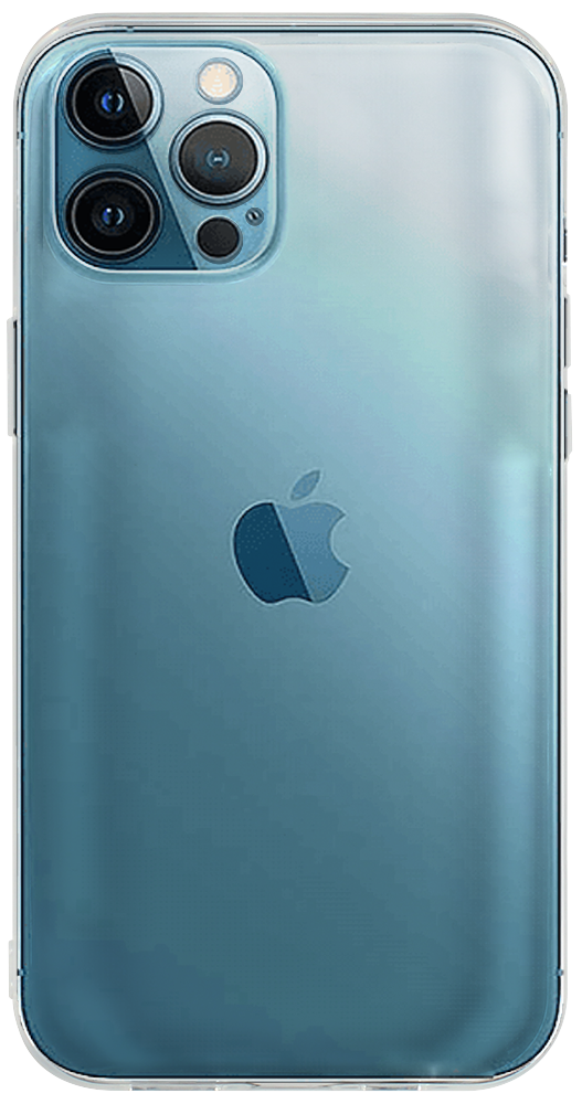 Apple iPhone 12 Pro Max szilikon tok közepesen ütésálló kameravédővel átlátszó