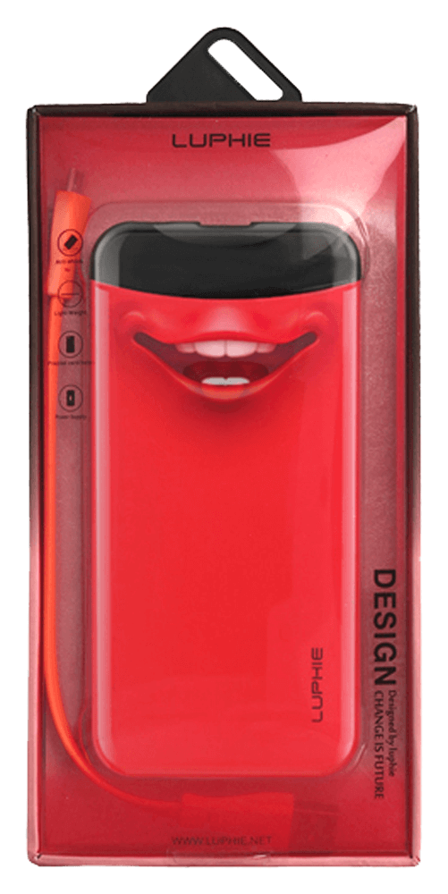 Nokia 3.4 power bank - külső akkumulátor Luphie Life 6000 mAh piros