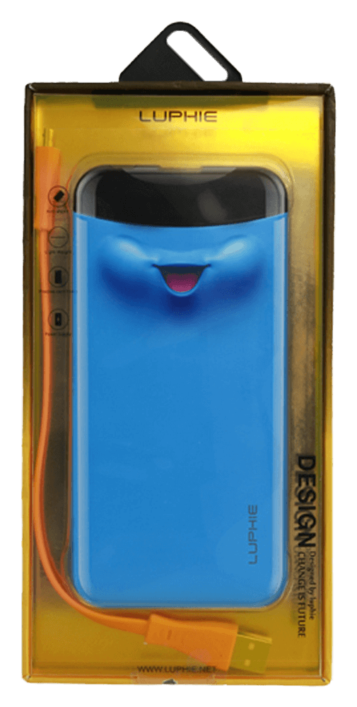 Huawei P Smart (Enjoy 7S) power bank - külső akkumulátor Luphie Life 6000 mAh kék