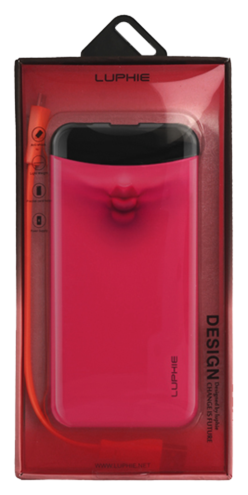 LG K8 2017 power bank - külső akkumulátor Luphie Life 6000 mAh rózsaszín