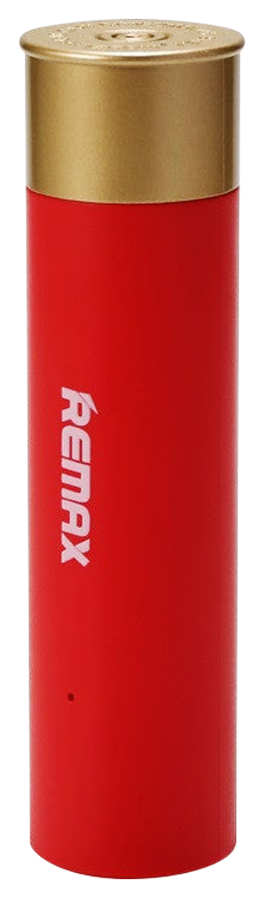 LG K22 töltény alakú power bank - külső akkumulátor Remax 2500 mAh piros