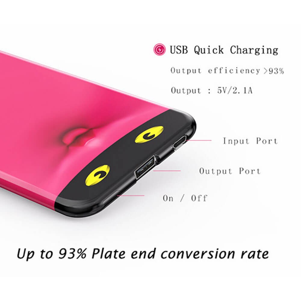 Apple iPhone 12 power bank - külső akkumulátor Luphie Life 6000 mAh piros