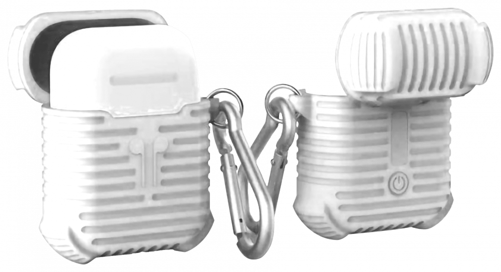 Apple iPhone 13 Mini 3. generációs AirPod töltő szilikon tok fehér