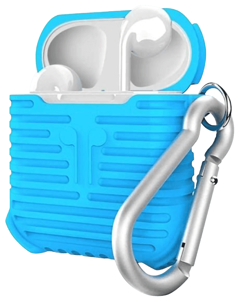 Apple iPhone 13 Mini 3. generációs AirPod töltő szilikon tok világoskék
