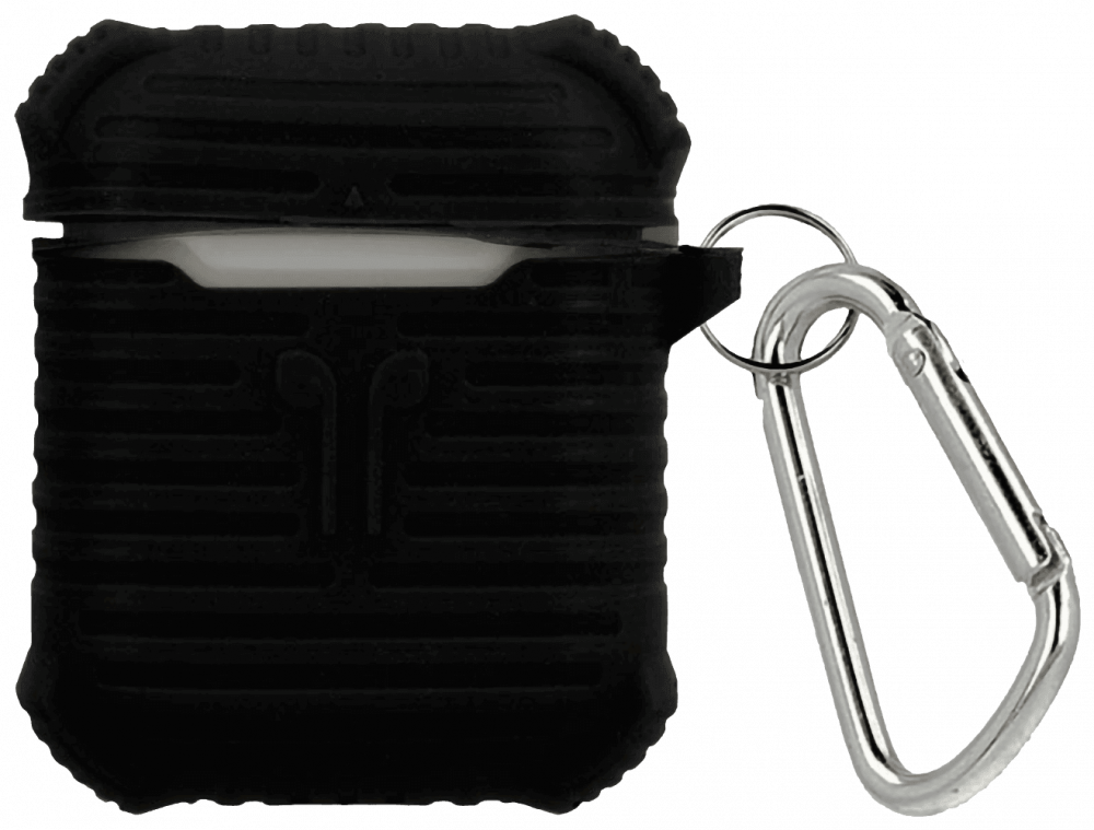 Apple iPad 10.2 (2021) 3. generációs AirPod töltő szilikon tok fekete