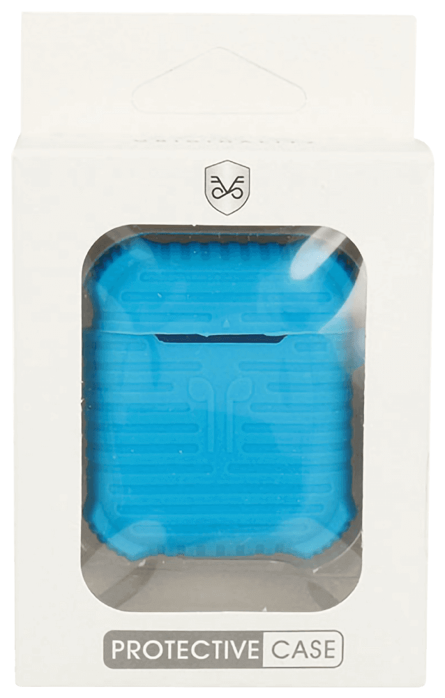 Apple iPad 10.2 (2021) 3. generációs AirPod töltő szilikon tok világoskék