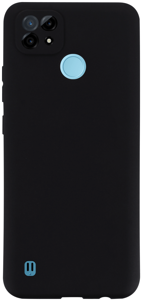 Realme C21 szilikon tok kameravédővel matt fekete