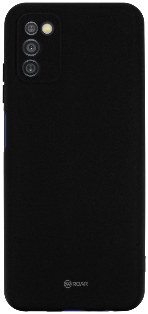 Samsung Galaxy A03s (SM-A037F) szilikon tok gyári ROAR kameravédővel fekete