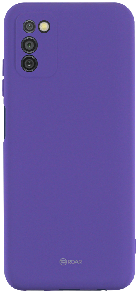 Samsung Galaxy A03s (SM-A037F) szilikon tok gyári ROAR kameravédővel lila