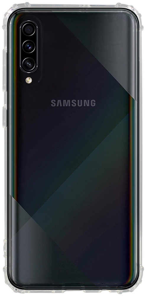 Samsung Galaxy A50s (SM-A507F) szilikon tok közepesen ütésálló légpárnás sarok átlátszó