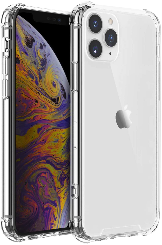 Apple iPhone XS szilikon tok közepesen ütésálló légpárnás sarok átlátszó