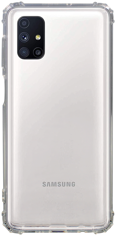 Samsung Galaxy M51 (SM-M515F) szilikon tok közepesen ütésálló légpárnás sarok átlátszó