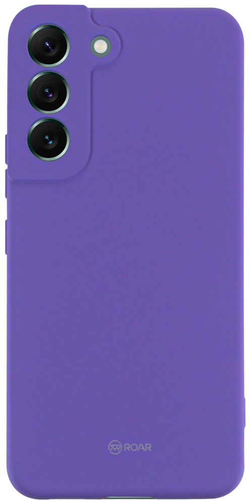 Samsung Galaxy S22 Plus 5G (SM-S906B) szilikon tok gyári ROAR kameravédővel lila