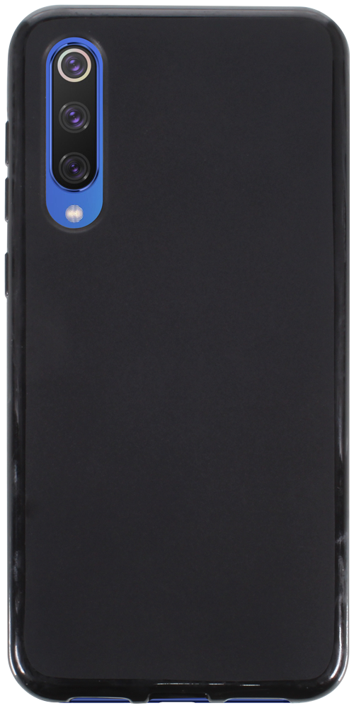 Xiaomi Mi 9 SE szilikon tok matt-fényes keret fekete