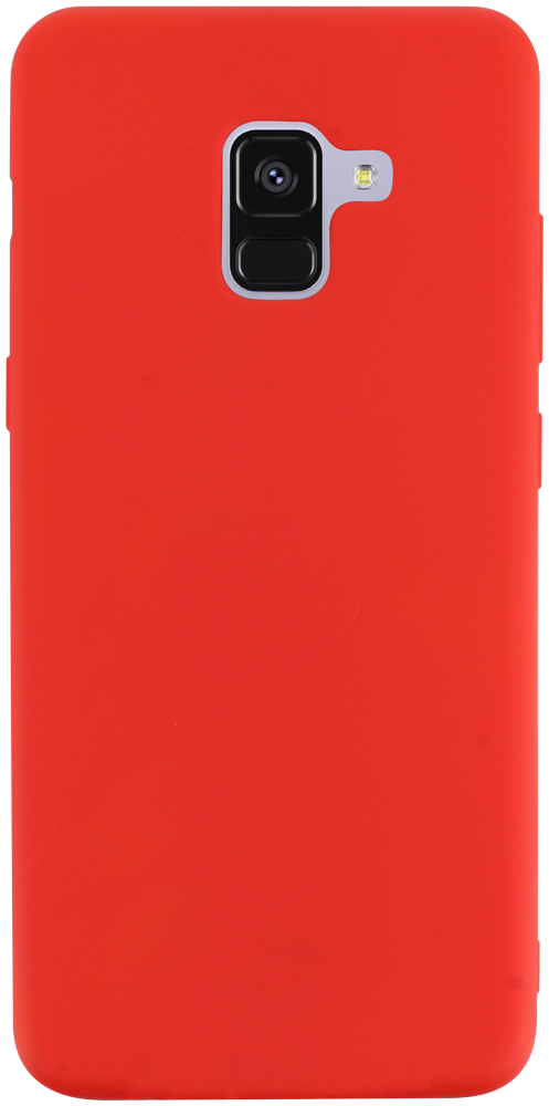 Samsung Galaxy A8 Plus 2018 Dual (A730) szilikon tok matt piros
