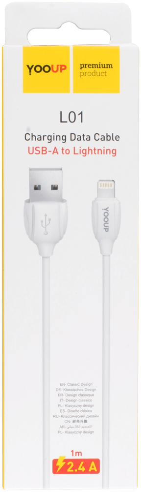 Apple IPAD Pro 11 (2021) adatkábel Prémium Lightning USB fehér
