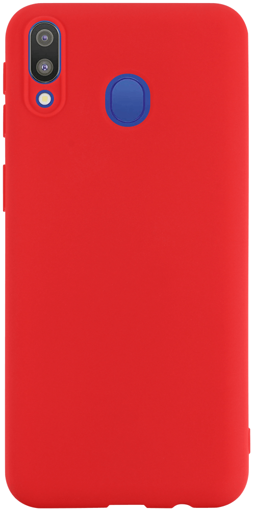 Samsung Galaxy M20 (SM-M205) szilikon tok matt piros