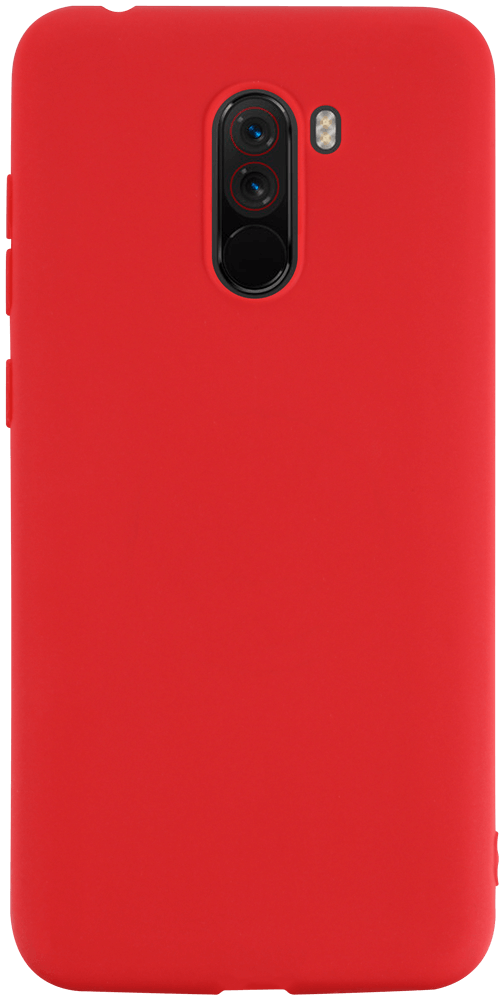 Xiaomi Pocophone F1 szilikon tok mágneses kompatibilitás piros