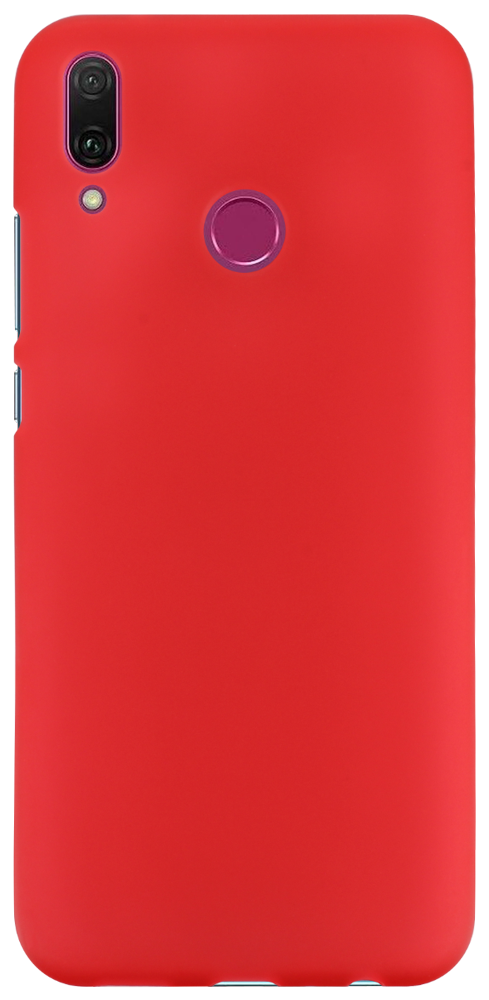 Huawei Y9 2019 szilikon tok matt-fényes keret piros