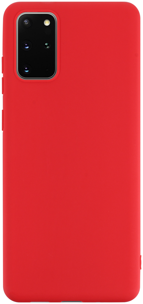 Samsung Galaxy S20 Plus (SM-G985F) szilikon tok matt piros