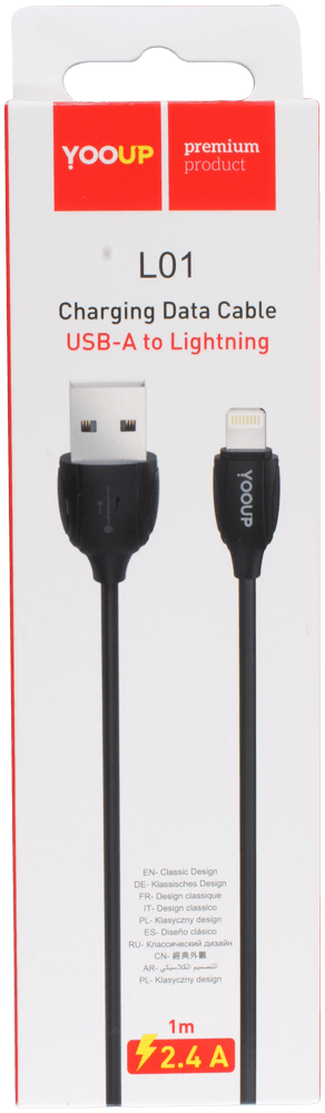Apple IPAD Pro 11 (2020) adatkábel Prémium Lightning USB fekete