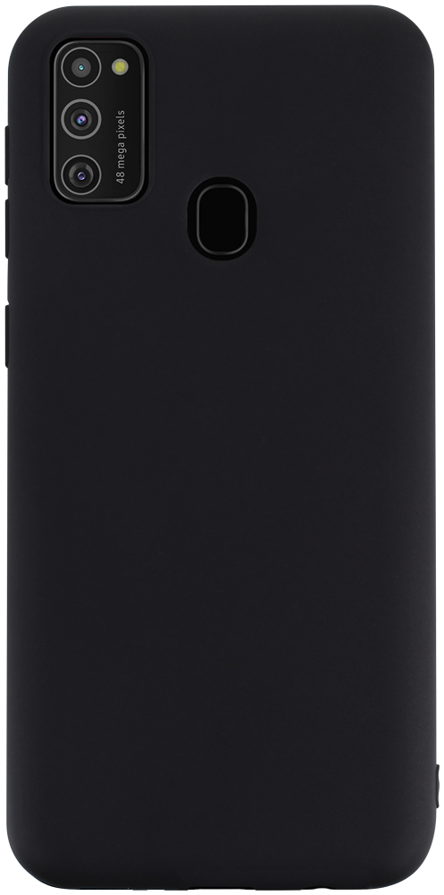 Samsung Galaxy M21 (SM-M215F) szilikon tok matt fekete