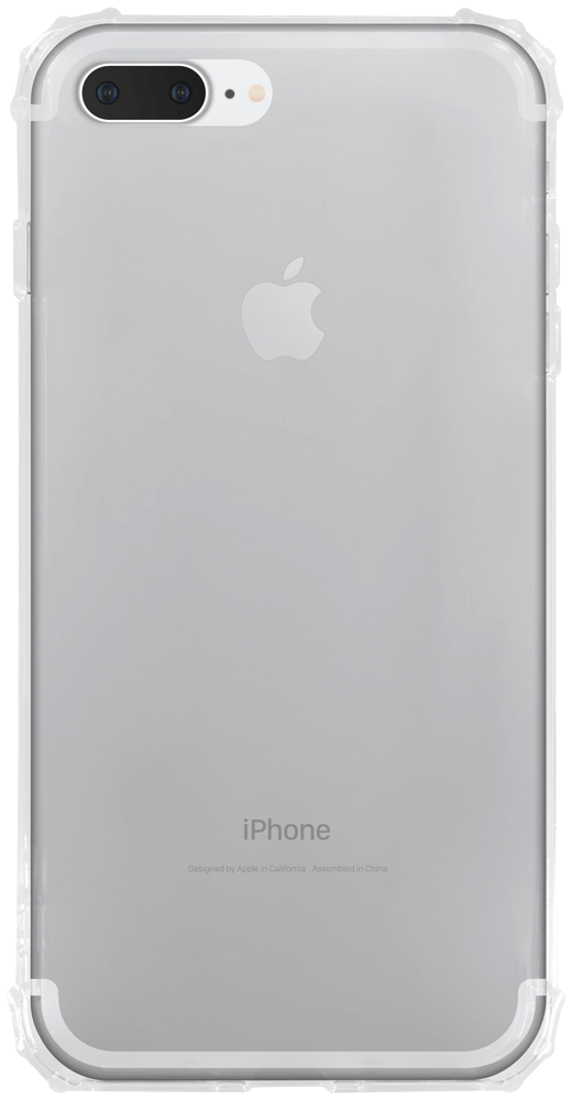 Apple iPhone 8 Plus szilikon tok közepesen ütésálló légpárnás sarok   átlátszó