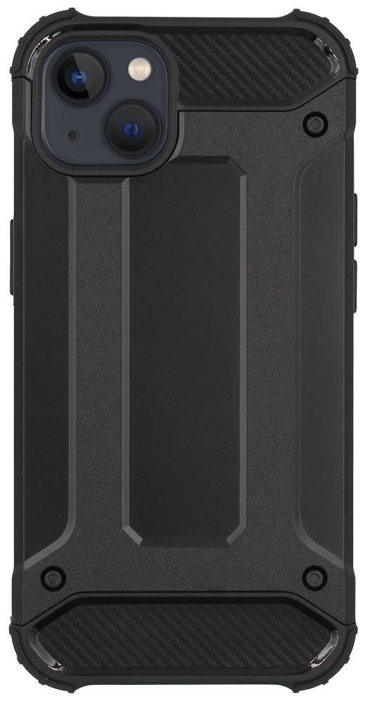 Apple iPhone 13 ütésálló tok légpárnás sarkas, hibrid Forcell Armor fekete