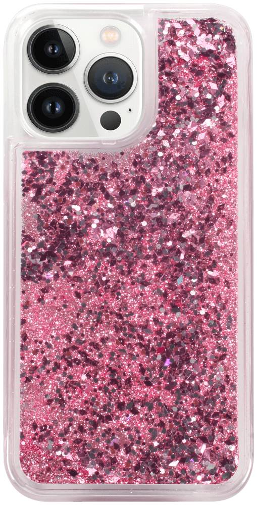 Apple iPhone 13 Pro szilikon tok gyári Liquid Sparkle rózsaszín