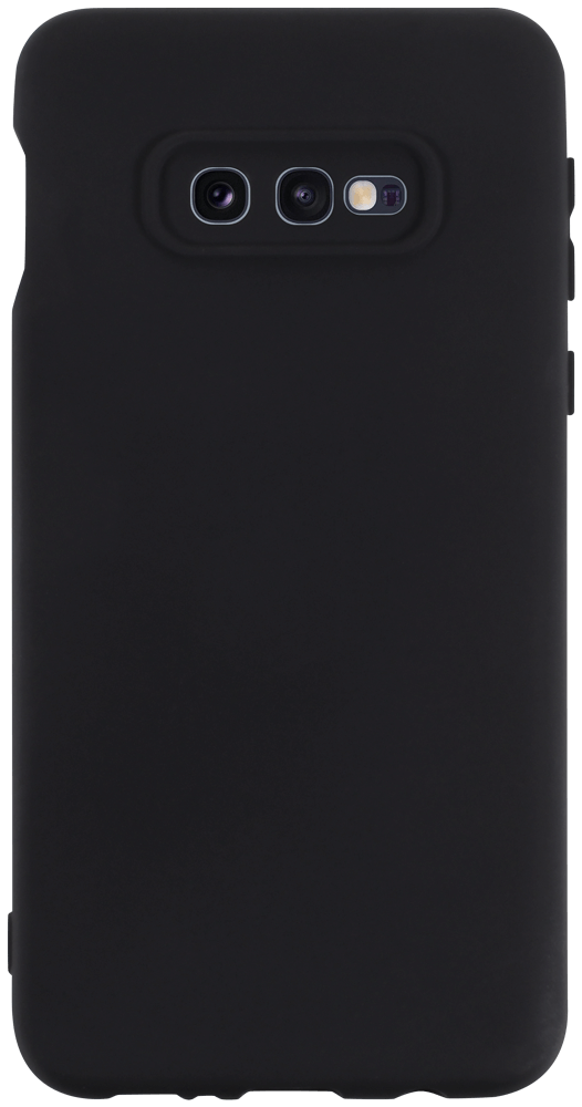 Samsung Galaxy S10e (SM-G970) szilikon tok kameravédővel matt fekete