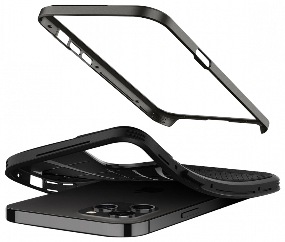 Apple iPhone X szilikon tok gyári SPIGEN Neo Hybrid fekete