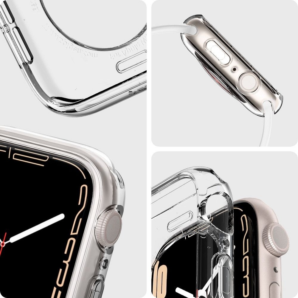 Apple Watch 7 (41mm) szilikon tok SPIGEN Liquid Crystal átlátszó