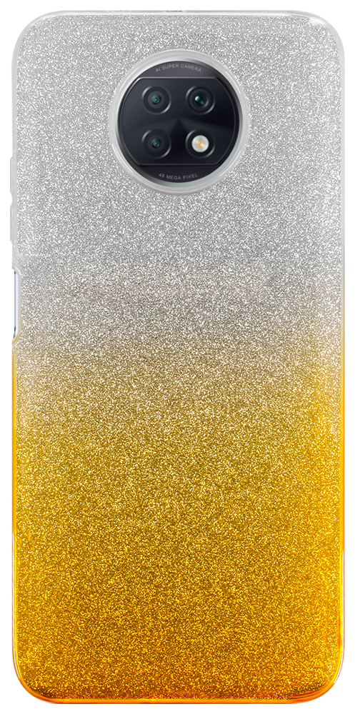 Xiaomi Redmi Note 9T szilikon tok csillogó hátlap arany/ezüst