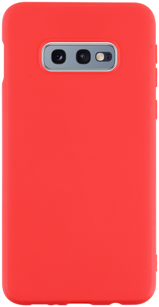 Samsung Galaxy S10e (SM-G970) szilikon tok matt piros