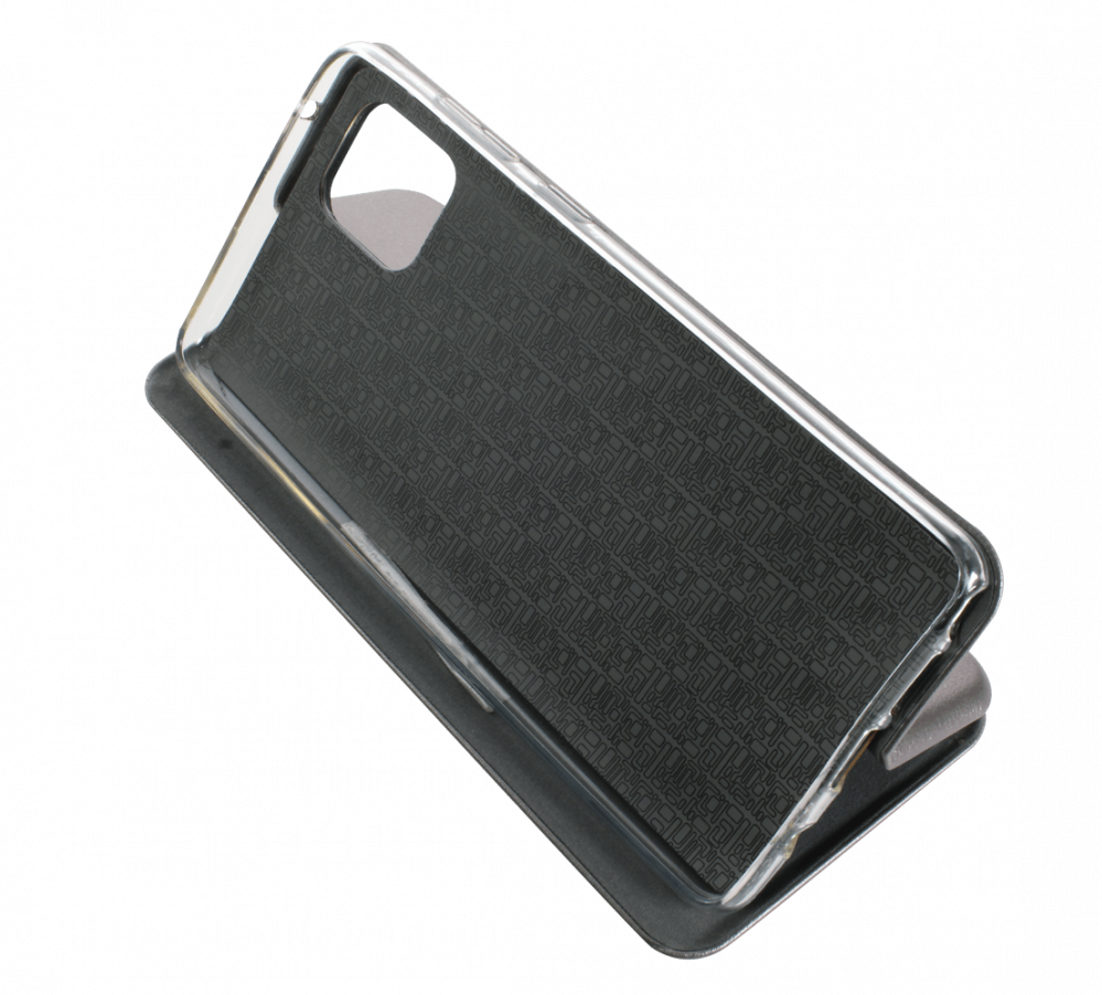 Samsung Galaxy Note 10 Lite (SM-N770F) oldalra nyíló mágneses flipes bőrtok prémium minőség ezüst