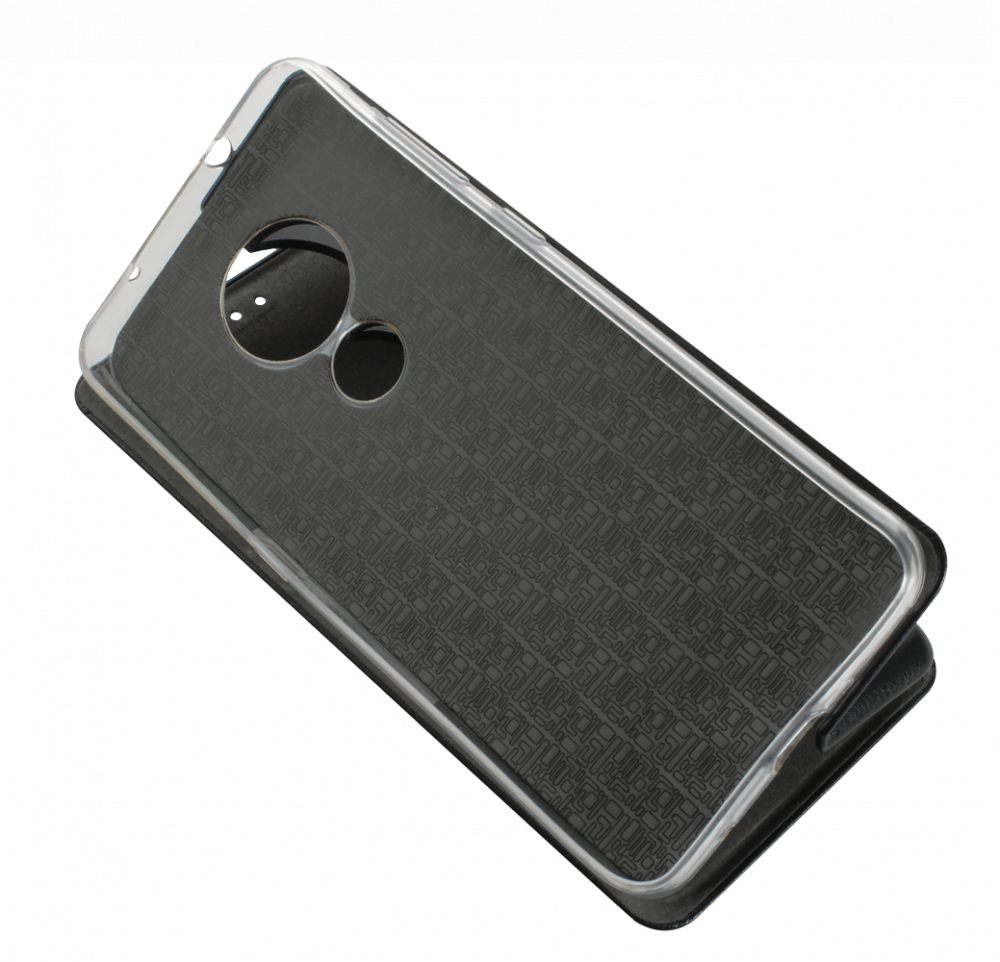 Nokia 6 2019 (6.2) oldalra nyíló mágneses flipes bőrtok prémium minőség fekete