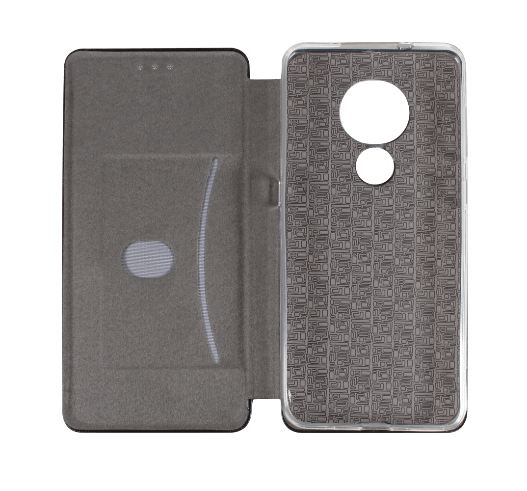 Nokia 6 2019 (6.2) oldalra nyíló mágneses flipes bőrtok prémium minőség fekete