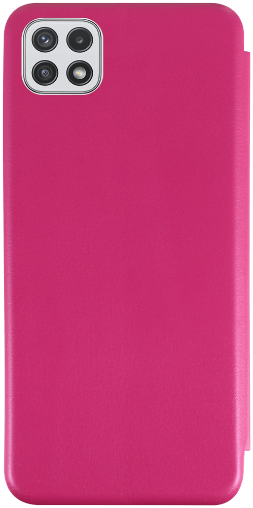 Samsung Galaxy A22 5G (SM-A226B) oldalra nyíló mágneses flipes bőrtok prémium minőség rózsaszín