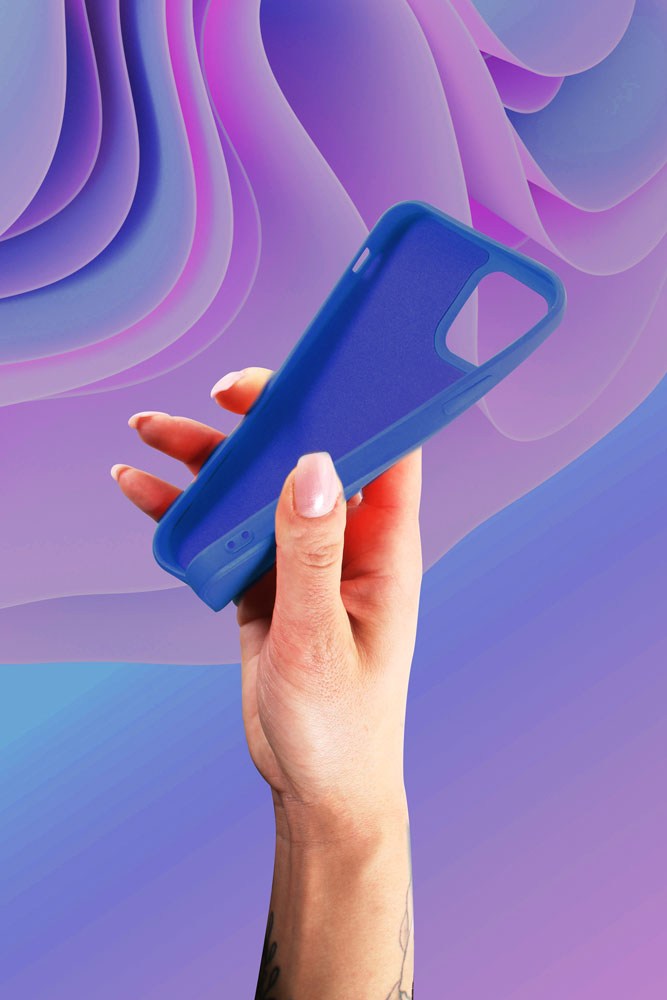 Samsung Galaxy S21 Ultra 5G (SM-G998B) szilikon tok matt sötétkék