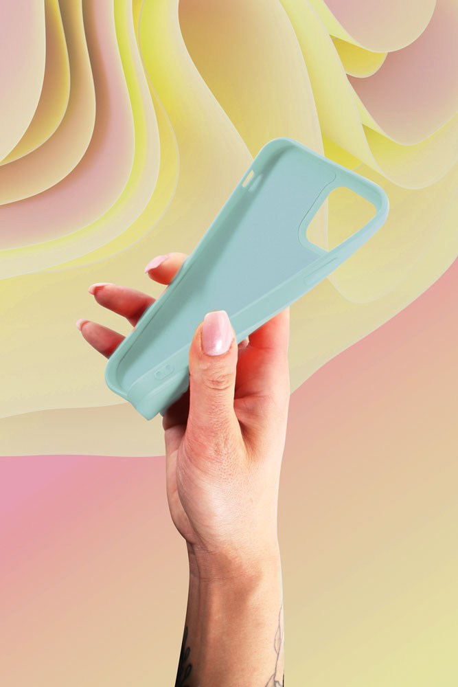 Apple iPhone 11 Pro Max szilikon tok türkiz