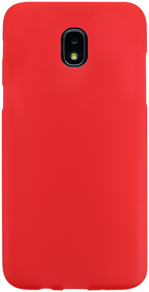 Samsung Galaxy J3 2018 (J337) szilikon tok matt-fényes keret piros