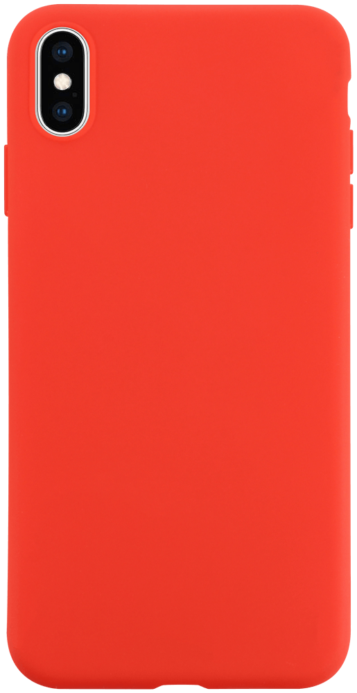 Apple iPhone XS Max szilikon tok matt piros