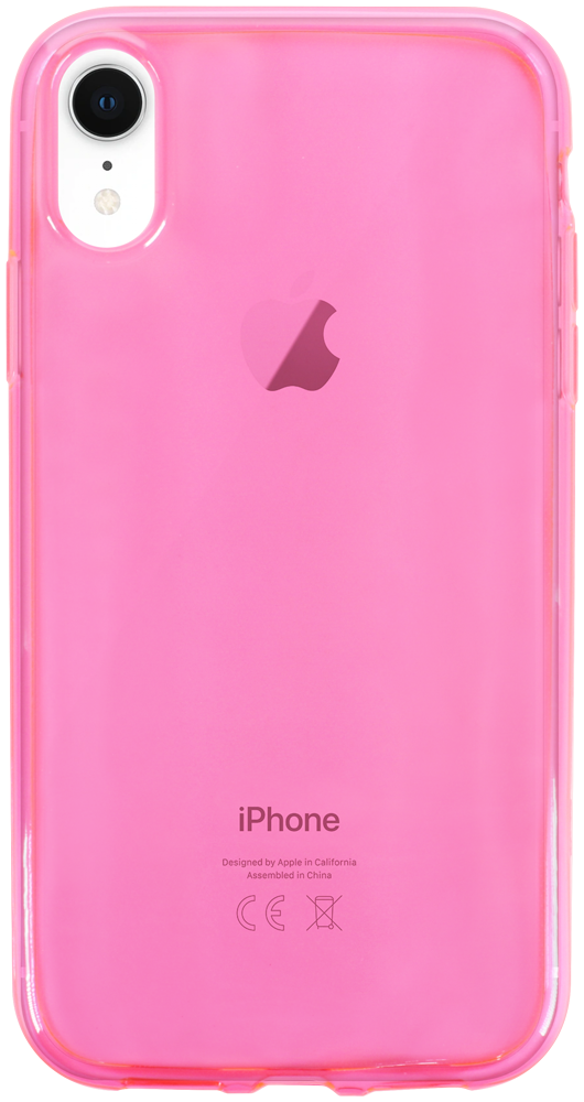 Apple iPhone XR szilikon tok átlátszó rózsaszín