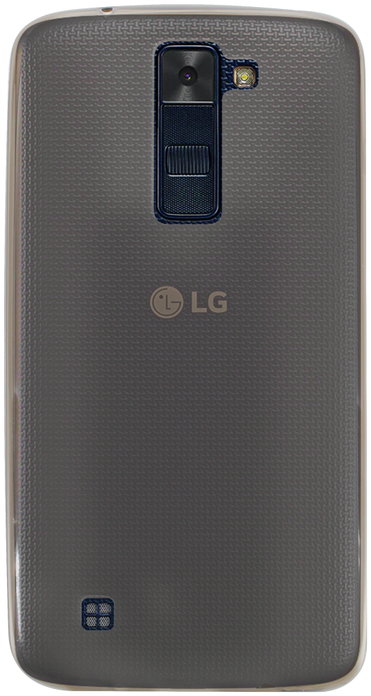 LG K8 (K350n) szilikon tok matt-fényes keret füstszínű